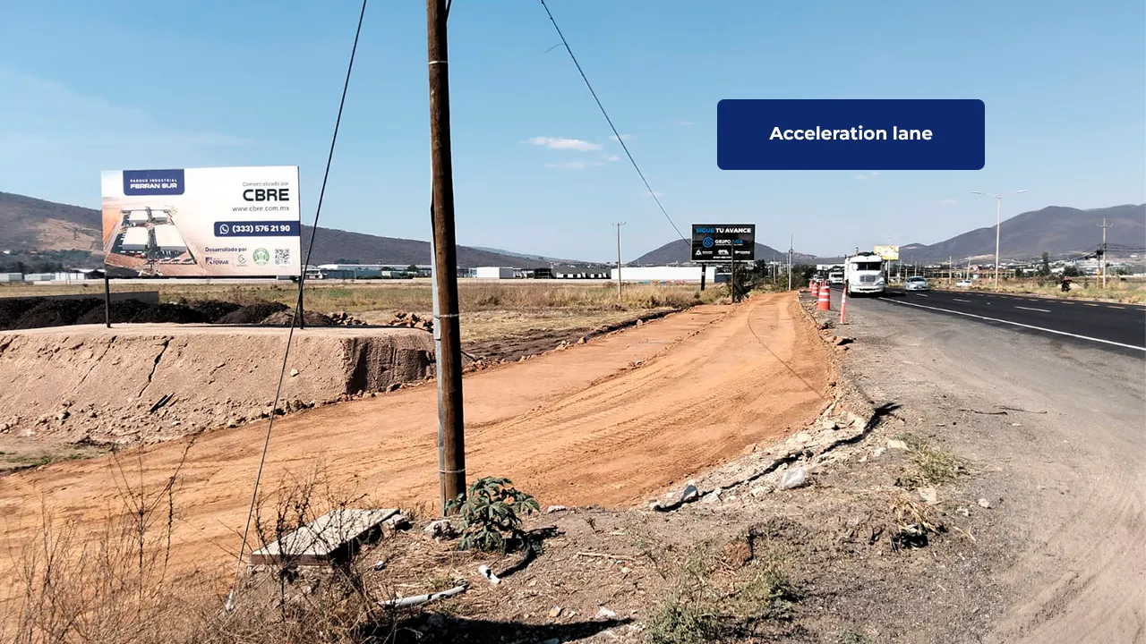 Acceleration lane