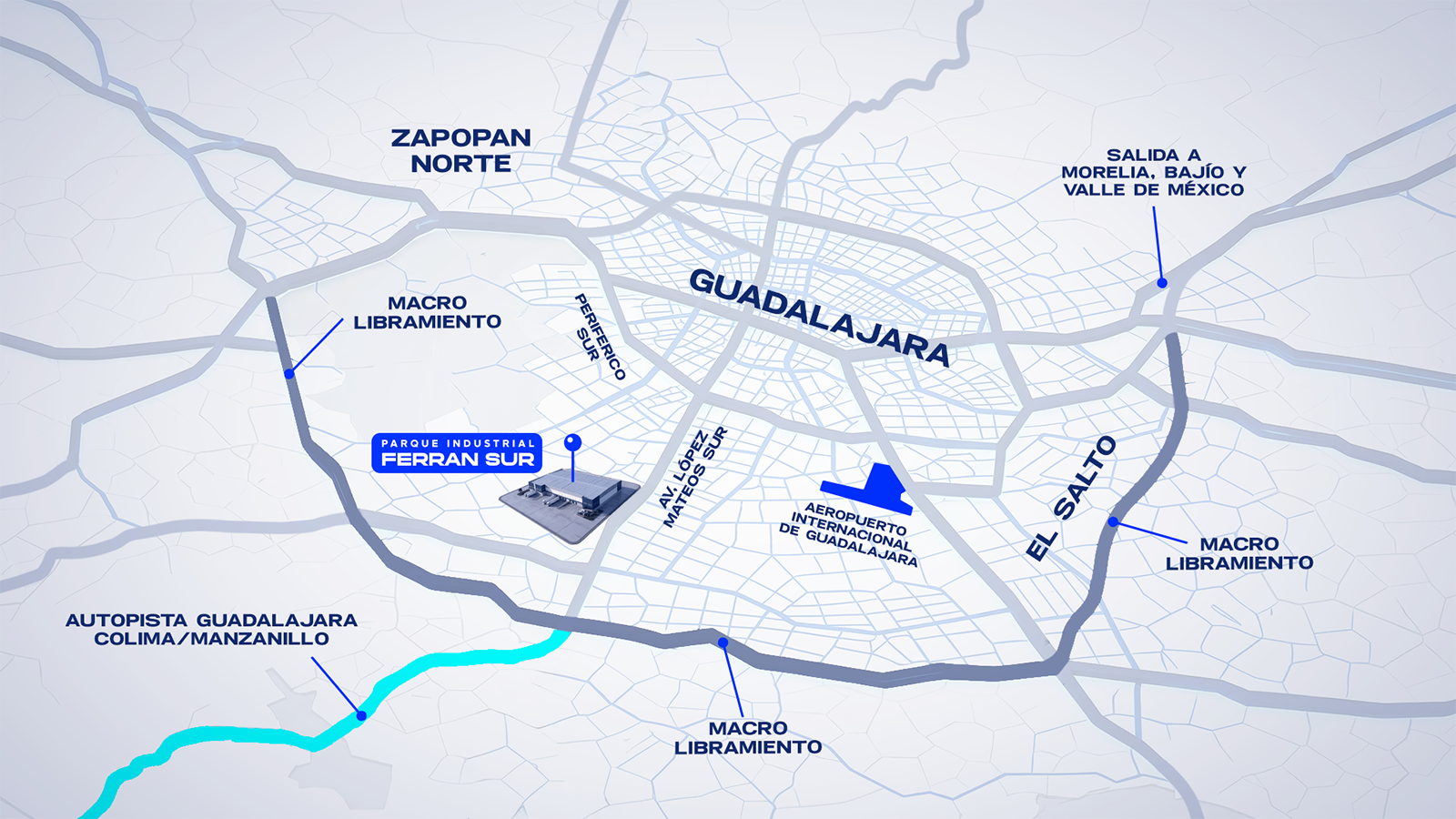 Mapa Parque Industrial Ferran Sur